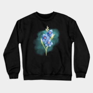 Gladioli Filipino flower Hand-painted Watercolor Crewneck Sweatshirt